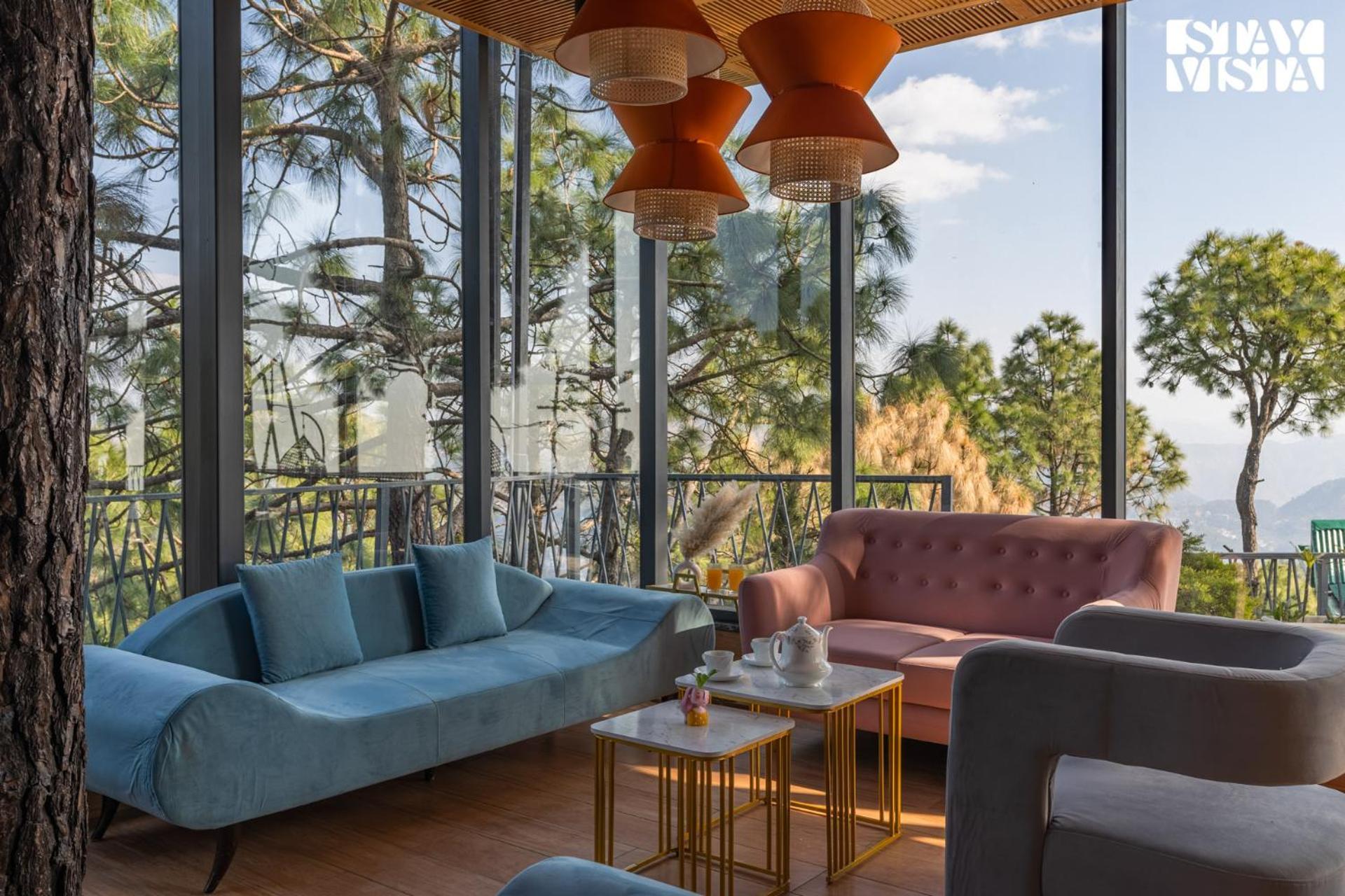 Stayvista At Serene With Outdoor Bonfire Barog Exterior foto